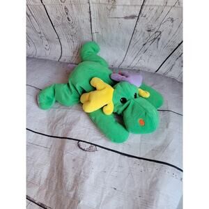 Antlers The Green Moose Reindeer Vintage TY 1998 Retired Pillow Pals Large 14in